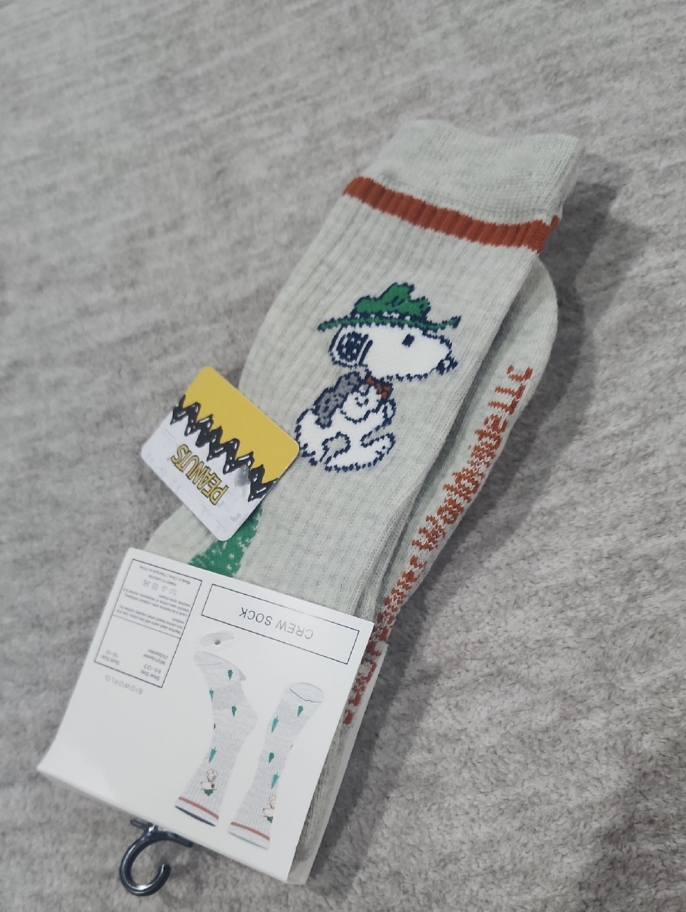 NWT Peanuts- Snoopy Crew Socks